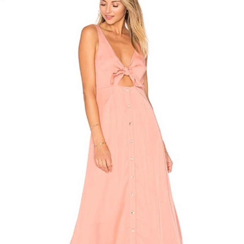 Mara Hoffman front tie midi dress